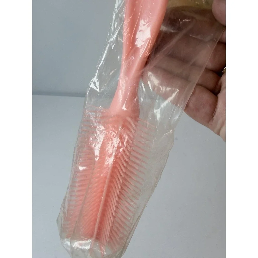 Solo Hair Brush 1960 Pink Vintage Beauty In Package Polyethylene Movie Prop